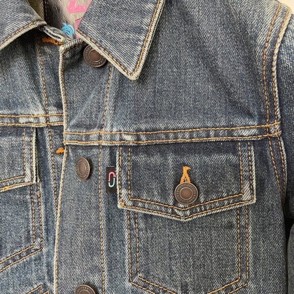 NWT Marc Jacobs Cropped Jean Jacket w/ Patch detailing - XS - Picture 3 of 10